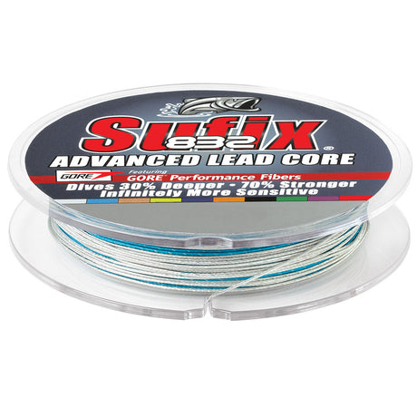 Sufix 832 Advanced Lead Core Line - 27lb, 10-Color Metered, 100 Yards - 658-127MC
