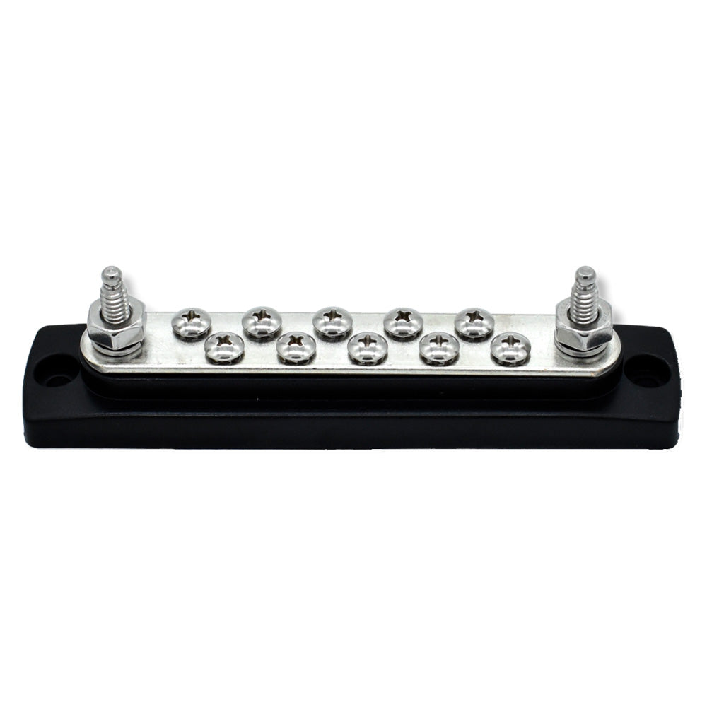 Bluewater 10 Terminal Busbar - 150 Amp for Marine and Industrial Applications - 312301-B-020