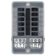Bluewater 12-Position LED Fuse Block - 48V DC Marine and Mobile Power Distribution - 3200-0001-012