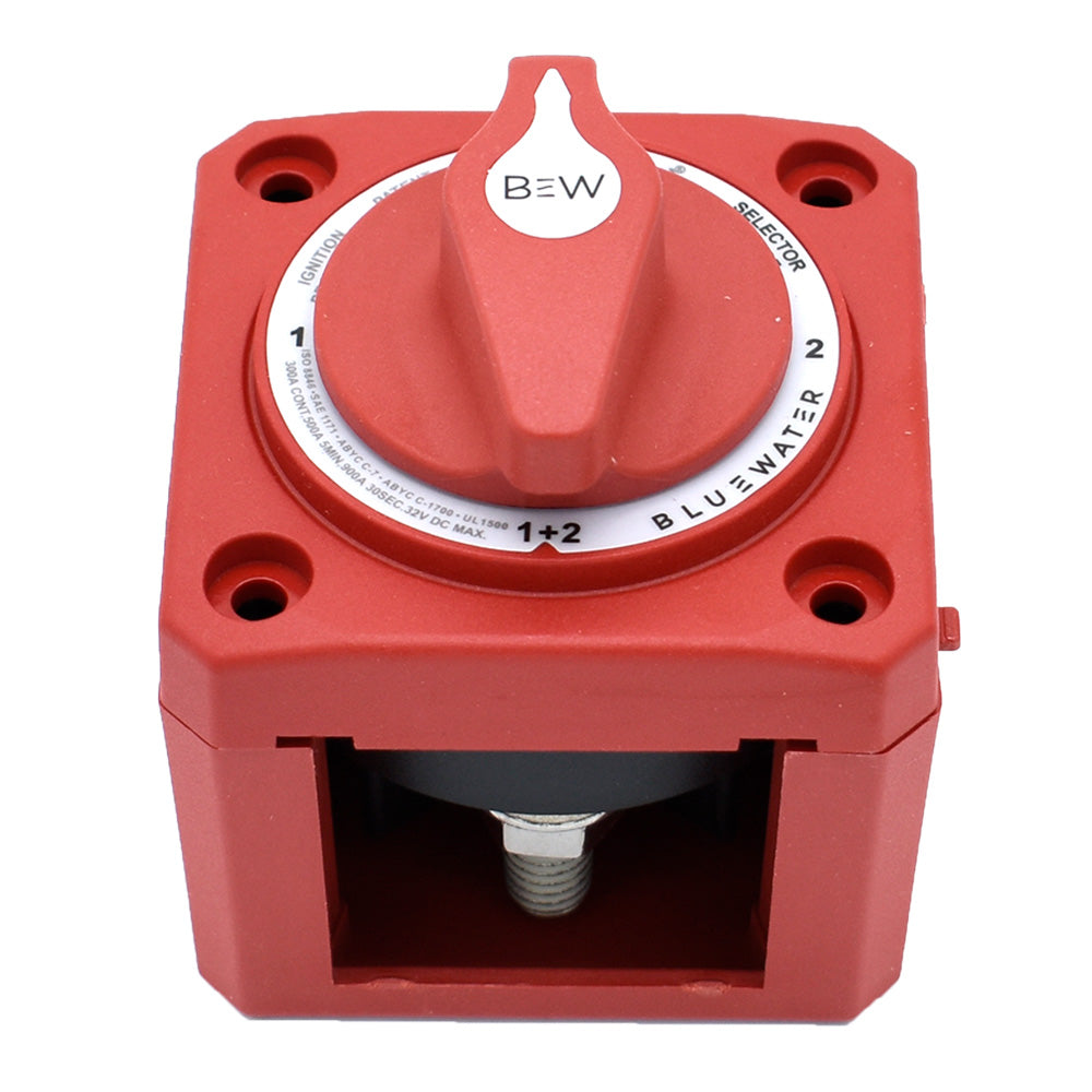 Bluewater Off/1/2/Both Battery Switch - Surface Mount, Red, Part Number 9800-007-11 - 9800-007-11