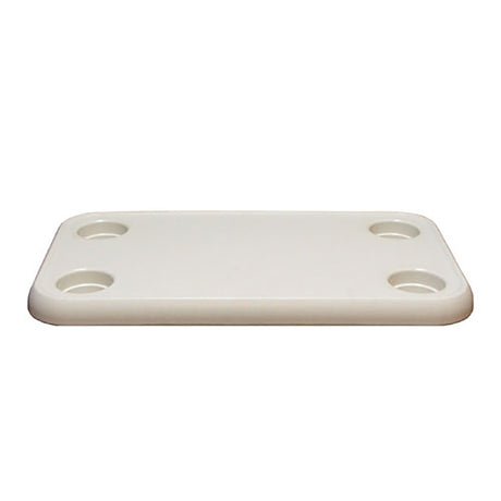 Springfield Marine 15.5 x 27.5 Inch White Rectangular Table Top - Durable Marine-Grade Plastic - 1670008