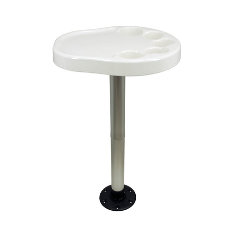 Springfield Marine Party Platter Thread-Lock Surface Mount Table Package - White - 1690901