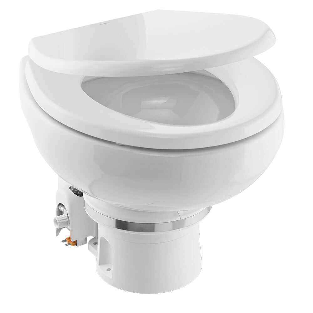Dometic MasterFlush 7160 White Electric Macerating Toilet w/Orbit Base, Raw Water Flush - 12V - 9610007274