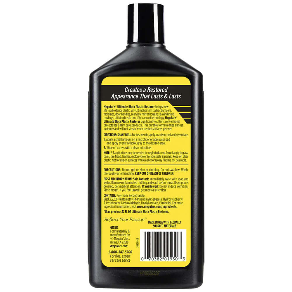 Meguiar's Ultimate Black Plastic Restorer - 16oz - G15816