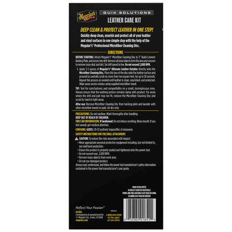 Meguiar's Quik Solutions Leather Care Kit - G55266