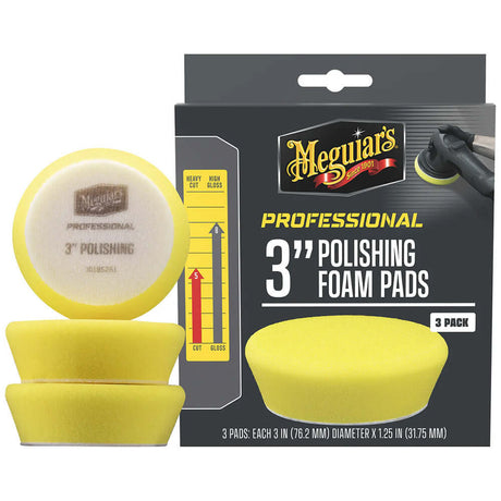 Meguiar's Professional 3" Polishing Foam Pads *3-Pack - M3PFP3
