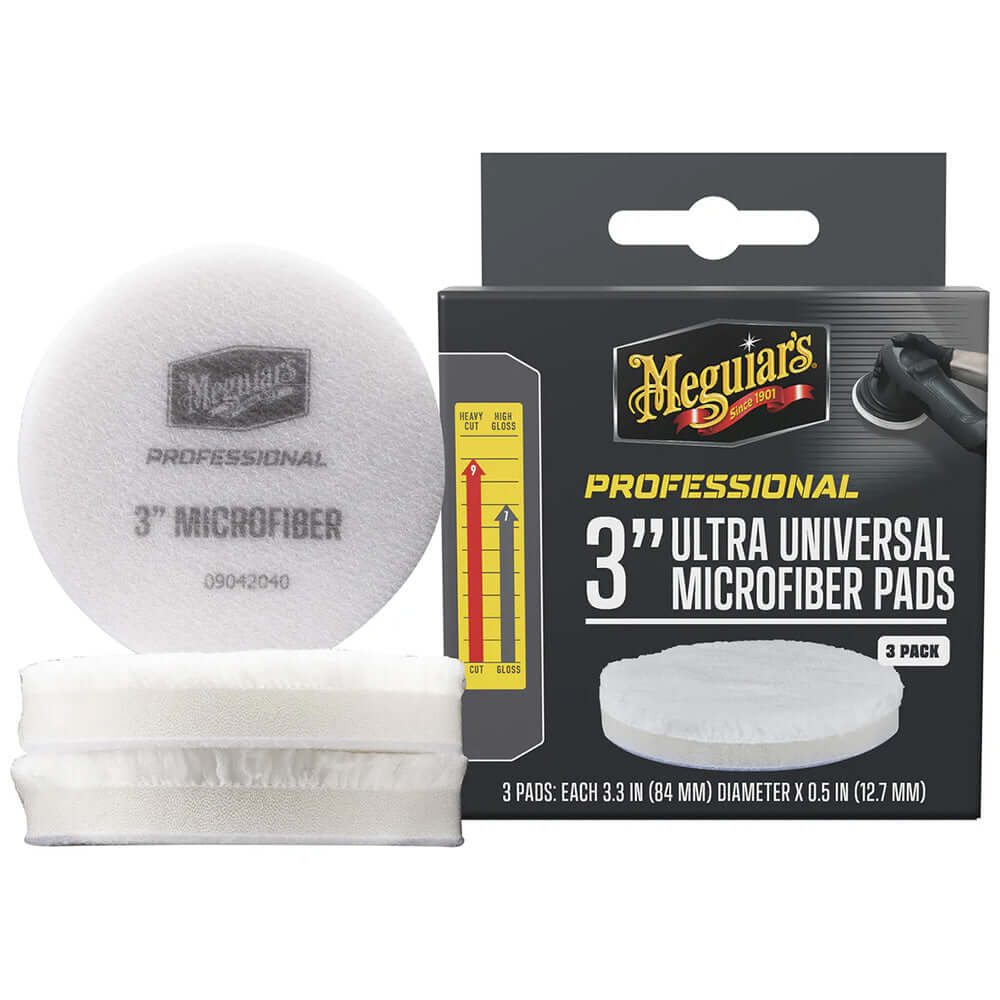 Meguiar's Professional 3" Ultra Universal Microfiber Pads *3-Pack - M3MFP3