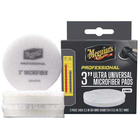 Meguiar's Professional 3" Ultra Universal Microfiber Pads *3-Pack - M3MFP3