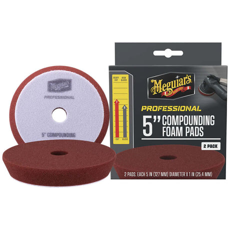 Meguiar's Professional 5" Compounding Foam Pads *2-Pack - M5CFP2