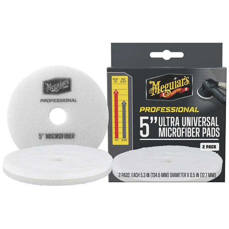 Meguiar's Professional 5-inch Ultra Universal Microfiber Pads 2-pack for paint correction and detailing