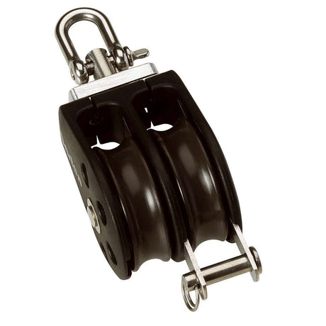 Barton Size 5 54mm Plain Bearing Pulley Block Double Swivel & Becket - N05231