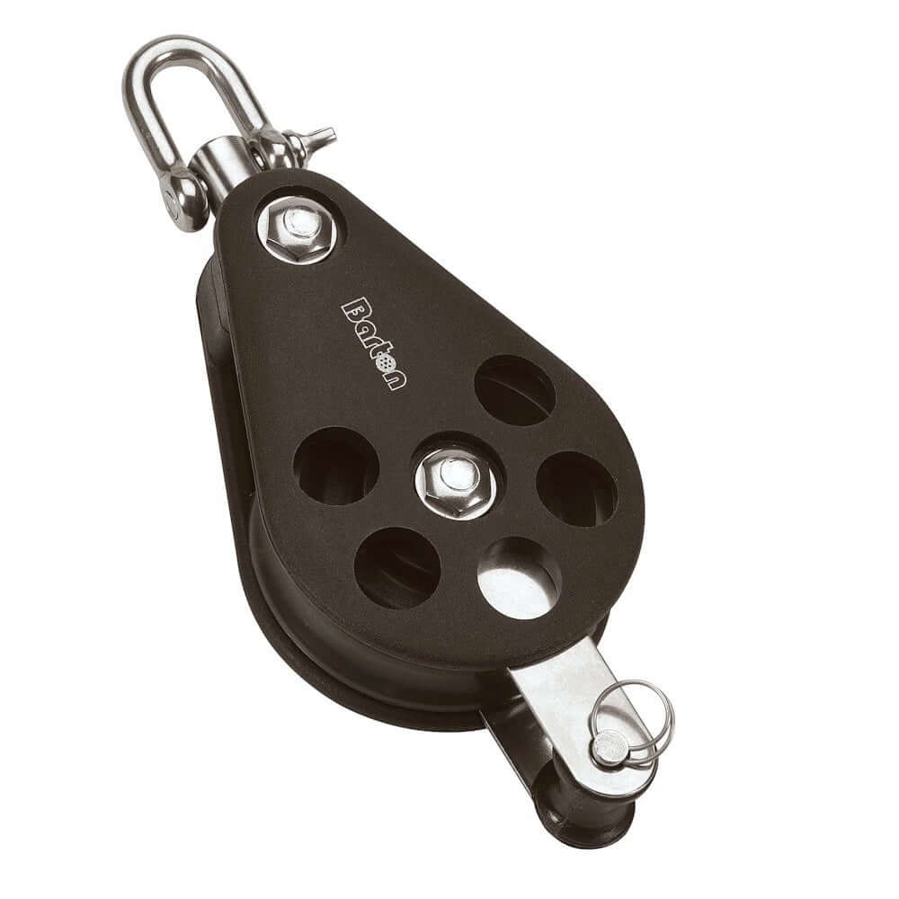 Barton Size 5 54mm Plain Bearing Pulley Block Single Swivel & Becket - N05131