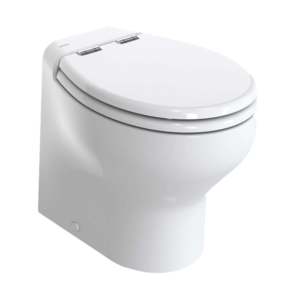 Thetford Silence Plus 2G w/.Wood Polyester Soft Close Seat & Standard Solenoid - High, White - 24V - T-S2G024NW/D00C00