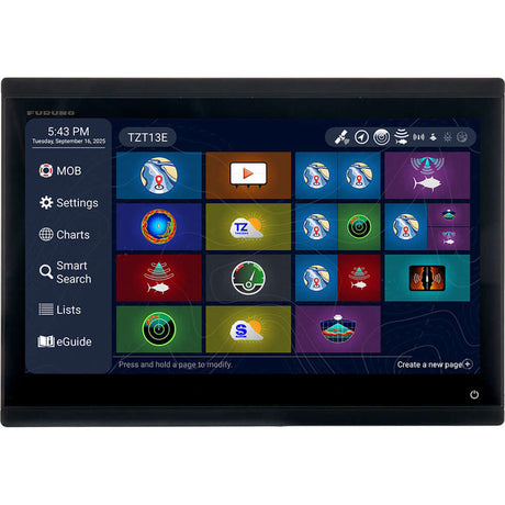 Furuno TZT13E Multi-Function Display Fishfinder/Chartplotter - TZT13E