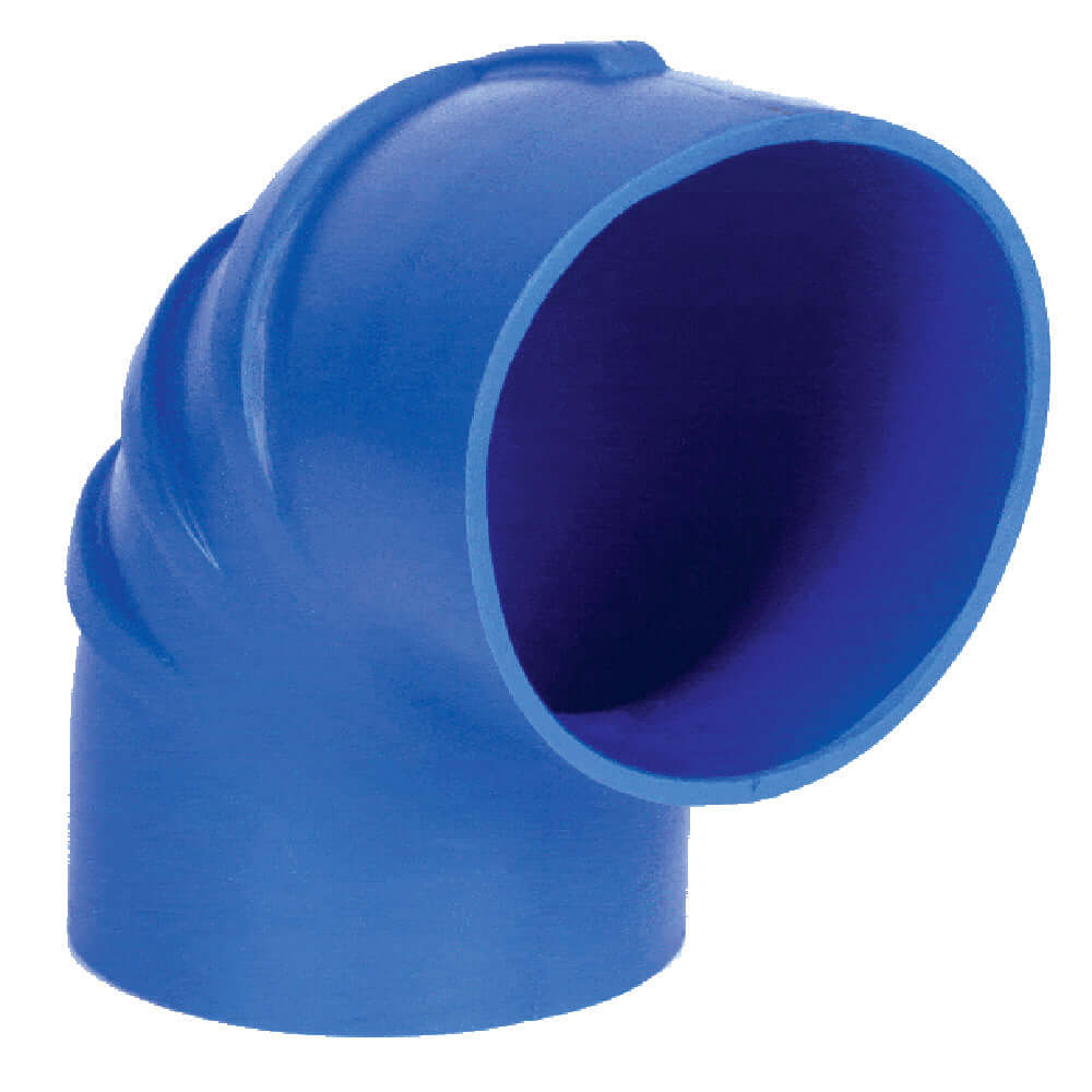 Trident Marine 5" ID 90 Degree Blue Silicon Wet Exhaust Elbow - 290V5000-S/S