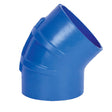 Trident Marine 5" ID 45 Degree Blue Silicon Wet Exhaust Elbow - 240V5000-S/S