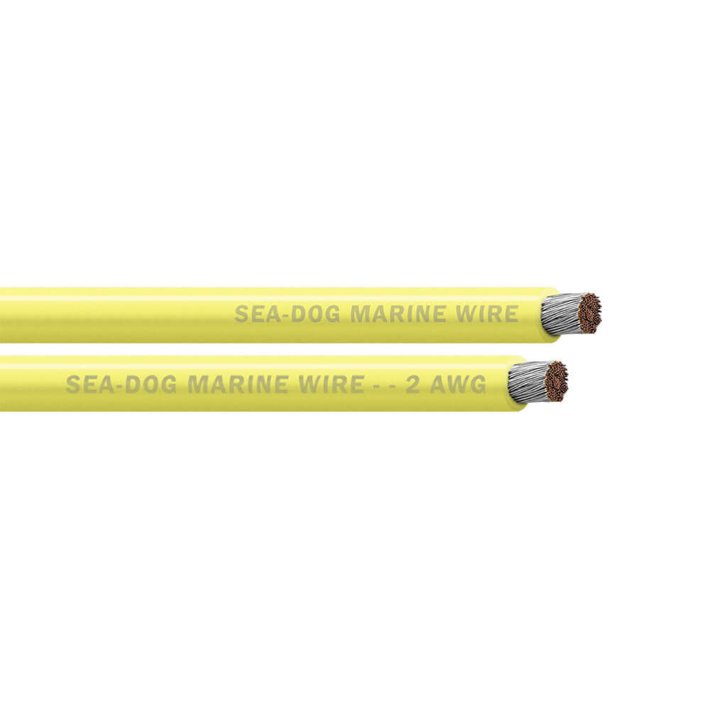 Sea-Dog 2 AWG Yellow Battery Cable - 50' - 8002031