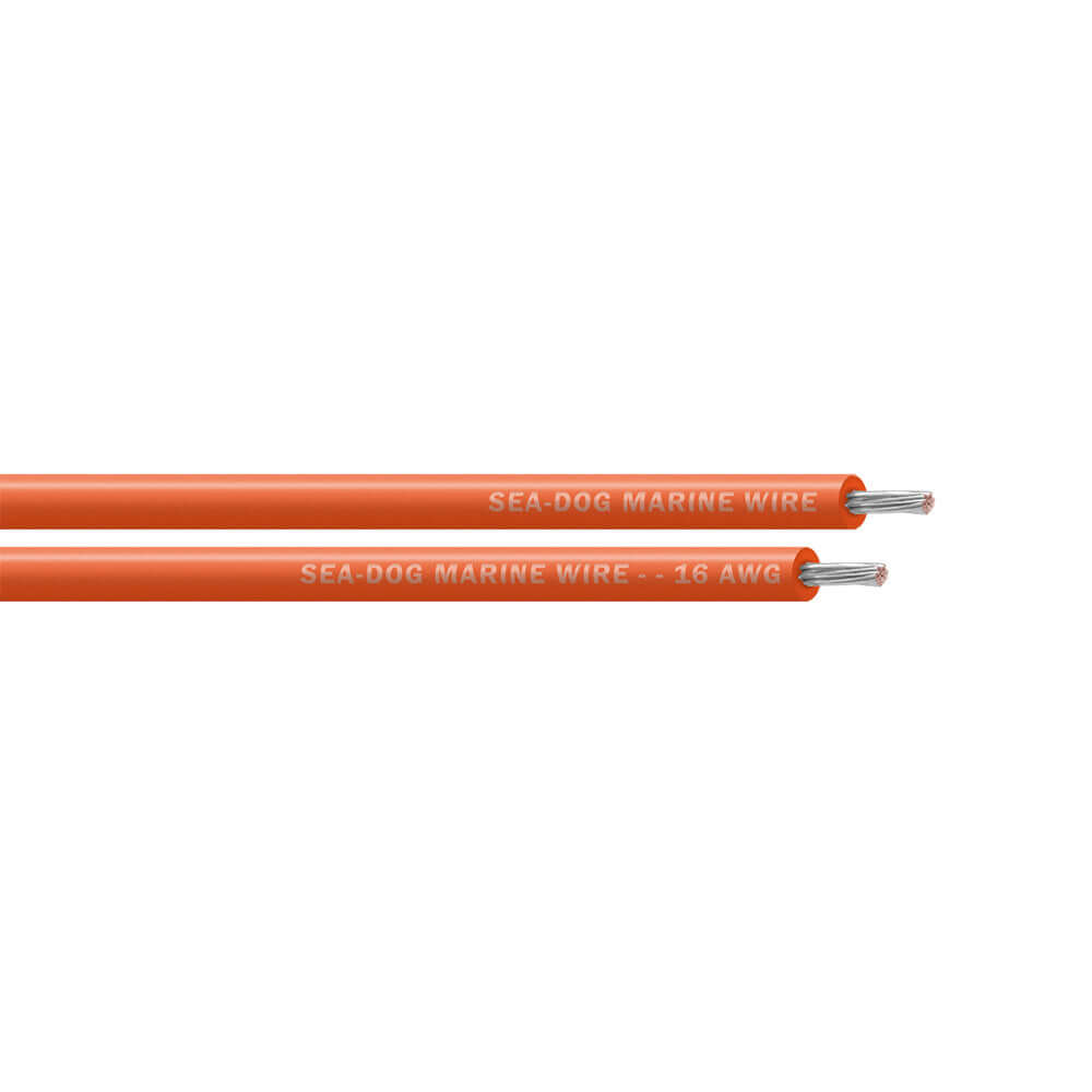 Sea-Dog 16 AWG Orange Primary Wire - 25' - 8016080