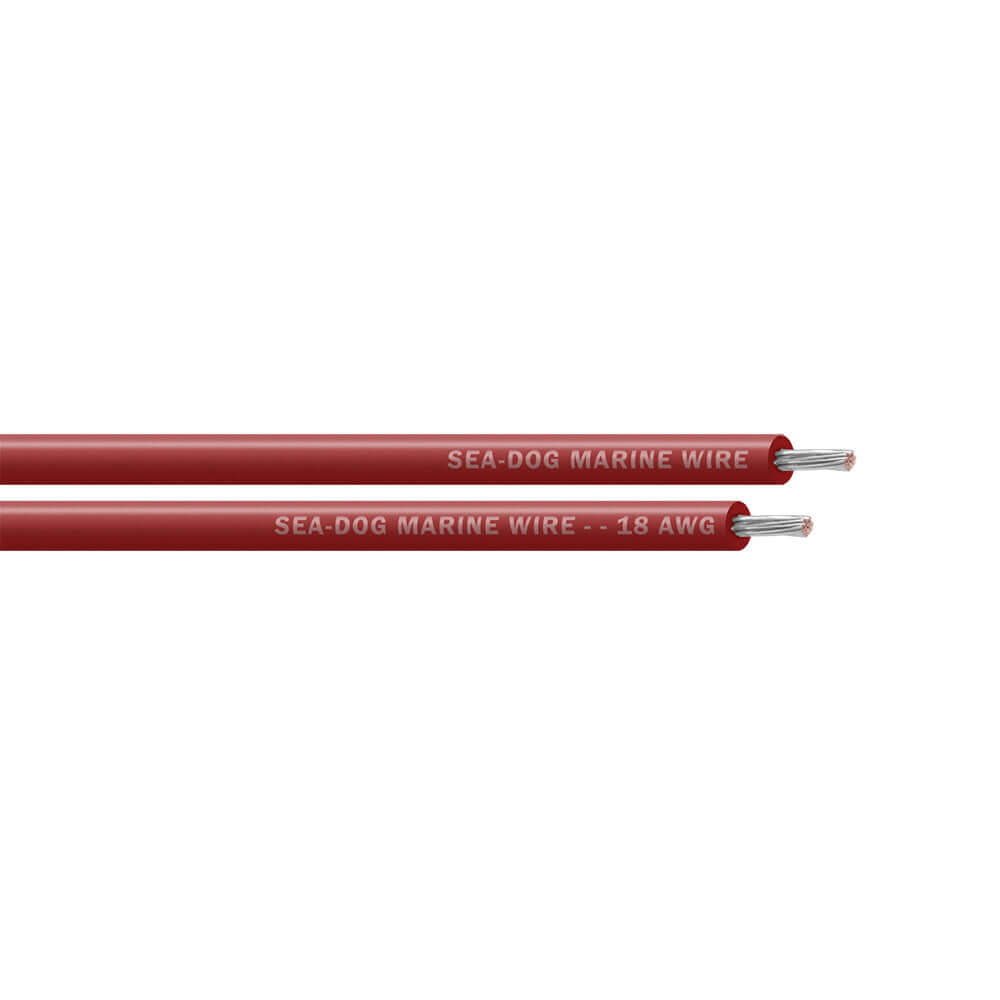 Sea-Dog 18 AWG Red Primary Wire - 100' - 8018022