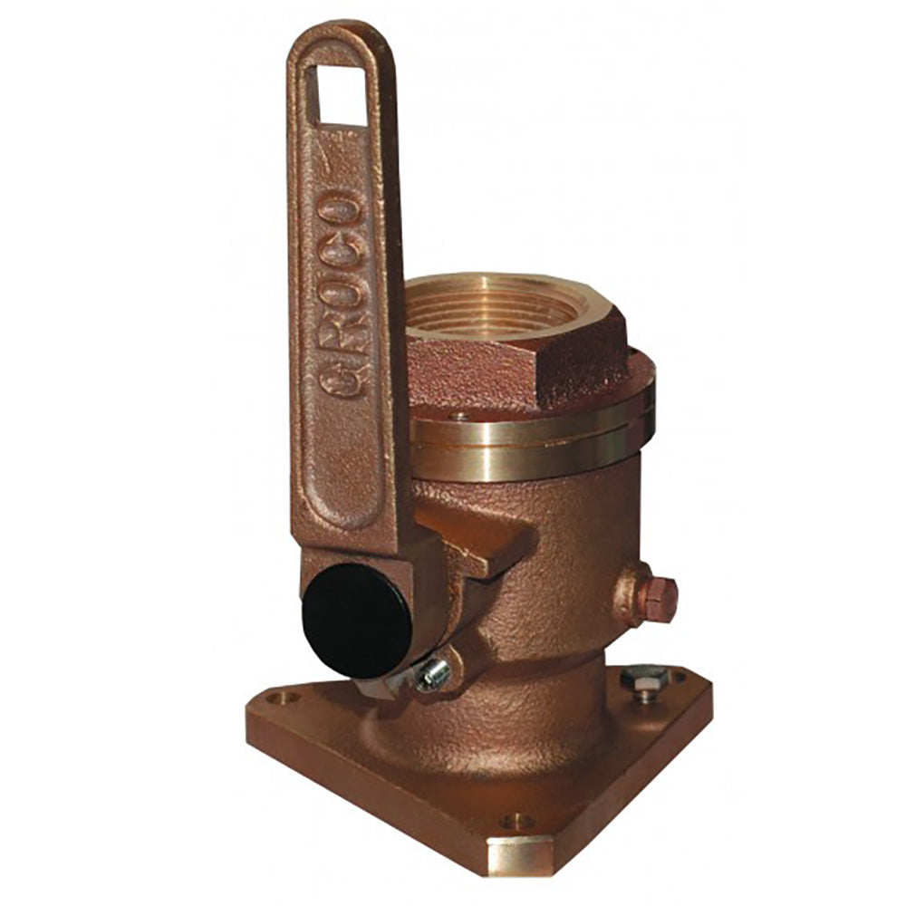 GROCO 4" Bronze Flanged Seacock - BV-4000