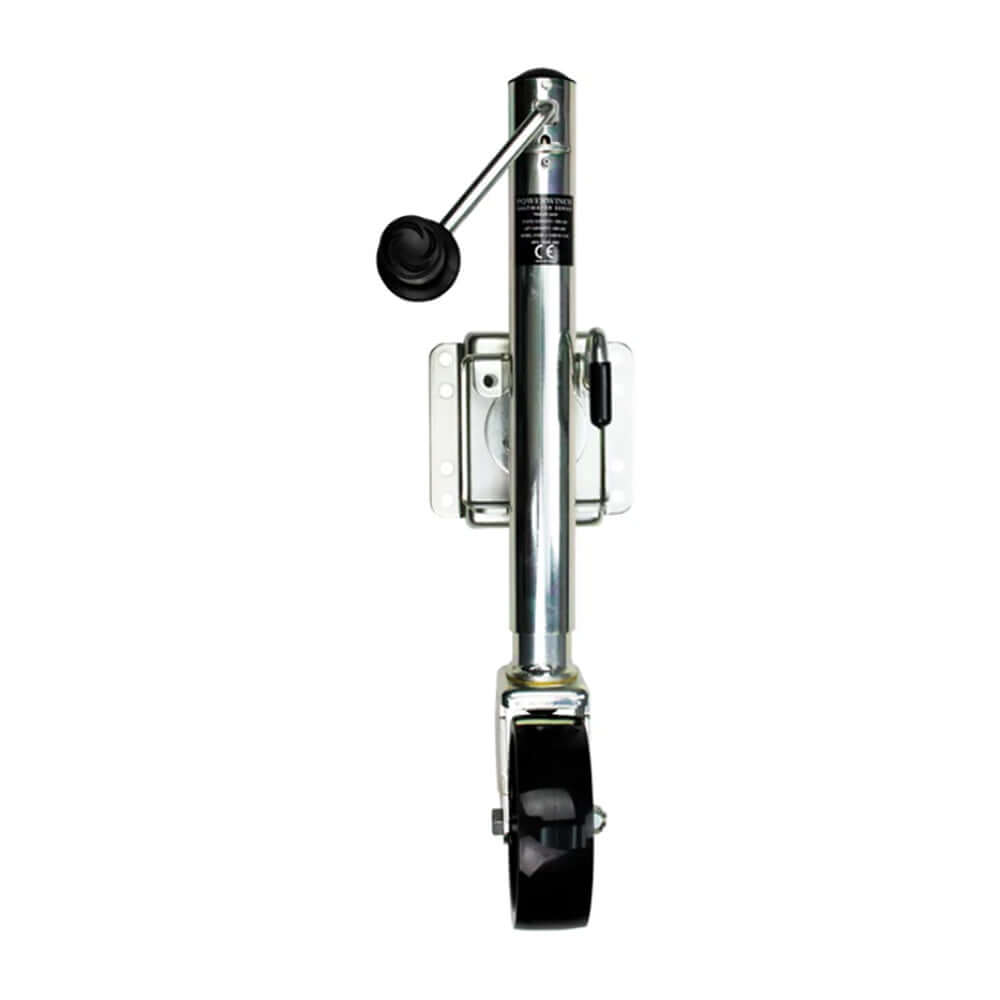 Powerwinch Saltwater Series Jack - 1000lb, Weld-On, Single Wheel, Zinc 500+ HR Salt Spray - 21600-J-1000-W1-Z-R