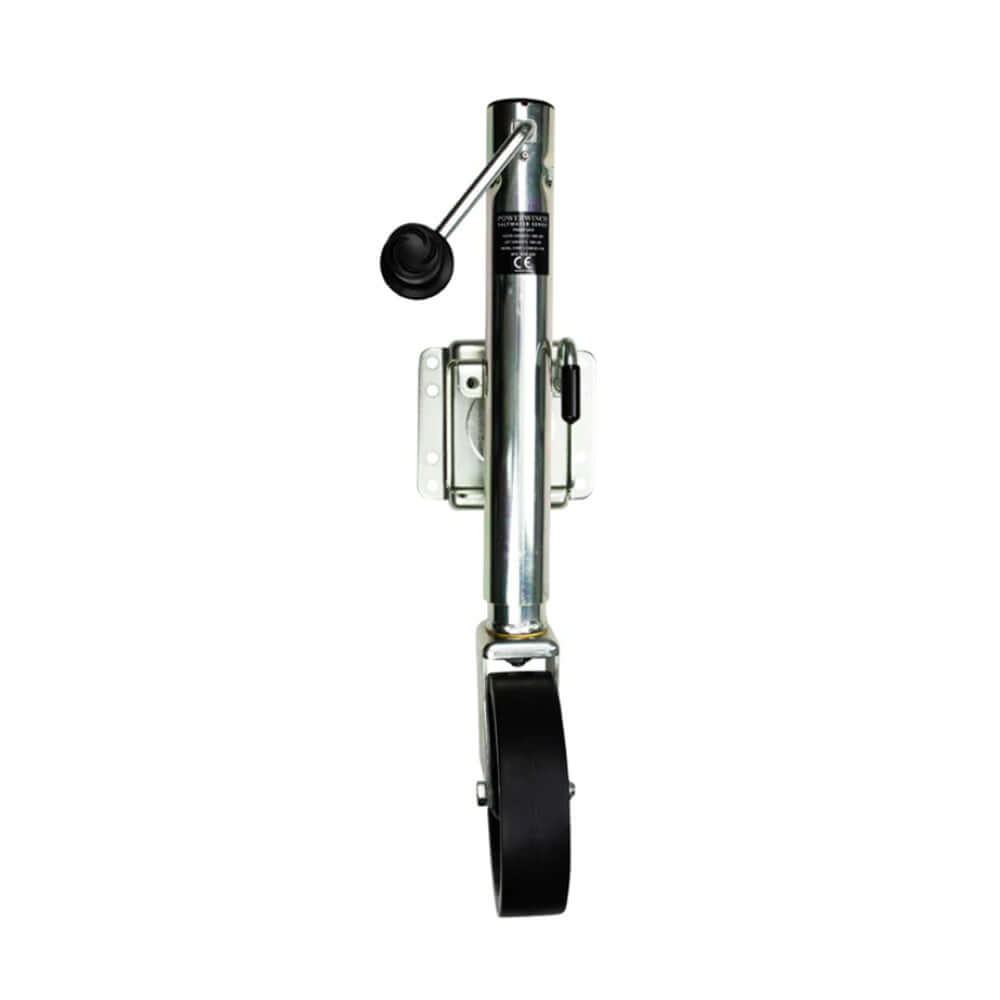 Powerwinch Saltwater Series Jack - 1500lb, Weld-On, Single Wheel, Zinc 500+ HR Salt Spray - 21600-J-1500-B2-Z-R