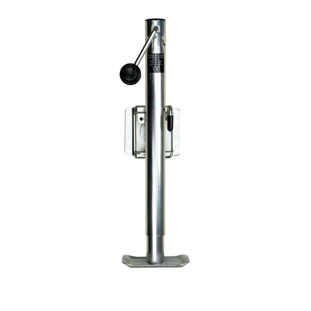 Powerwinch Saltwater Series Jack - 2500lb, Weld-On, Flat Plate, Zinc 500+ HR Salt Spray - 21600-J-2500-WF-Z-R