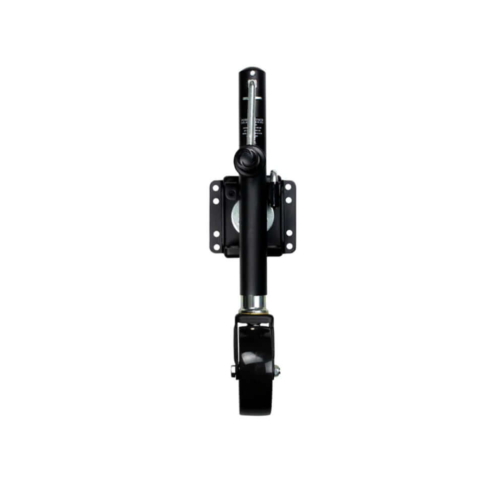 Powerwinch Select Series Jack - 1000lb, Bolt-On, Single Wheel, Carbon Black - 21400-J-1000-B1-B-R