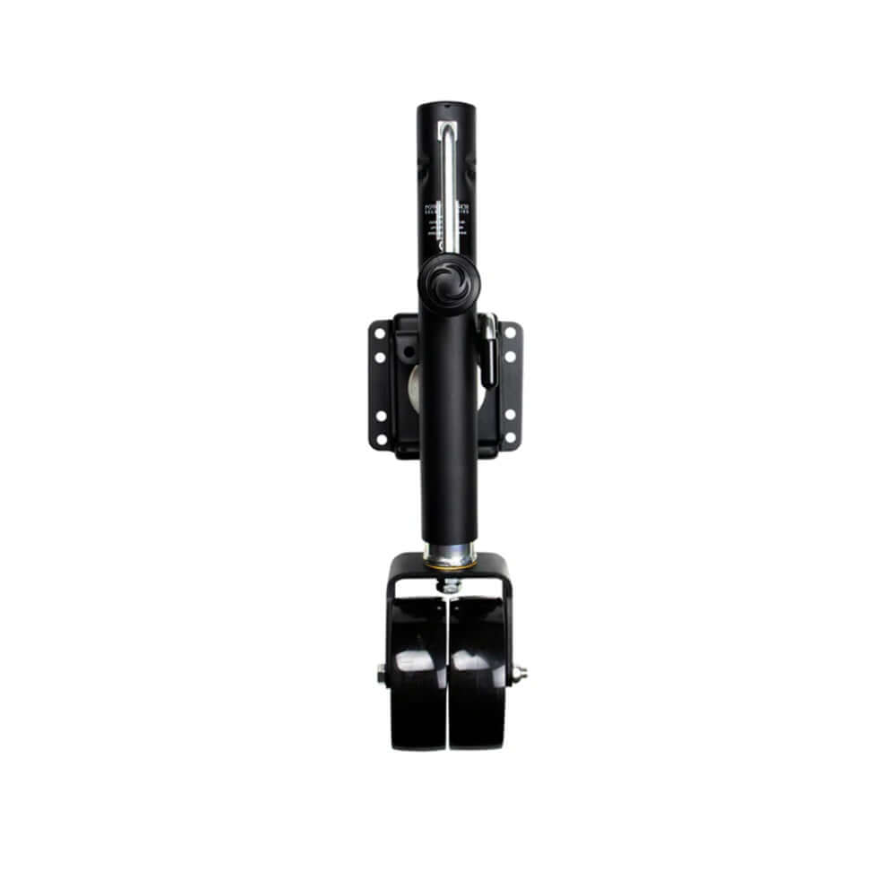 Powerwinch Select Series Jack - 1500lb, Bolt-On, Double Wheel, Carbon Black - 21400-J-1500-B2-B-R