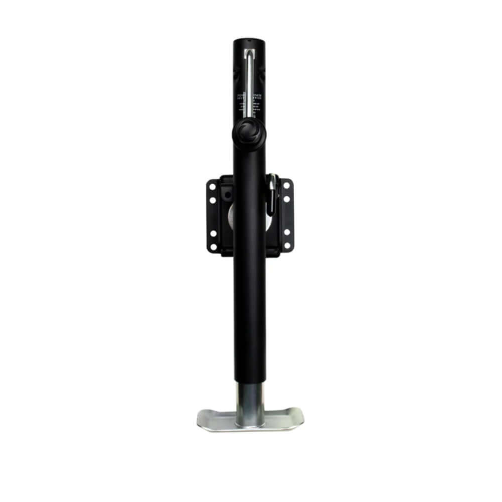Powerwinch Select Series Jack - 2500lb, Bolt-On, Flat Plate, Carbon Black - 21400-J-2500-BF-B-R