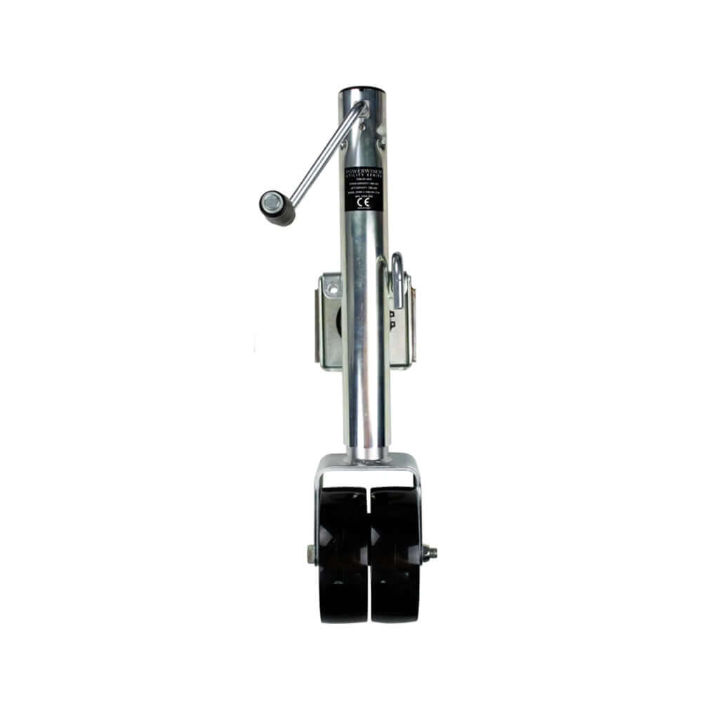 Powerwinch Utility Series Jack - 1500lb, Bolt-On, Double Wheel, Zinc - 21500-J-1500-B2-Z-R