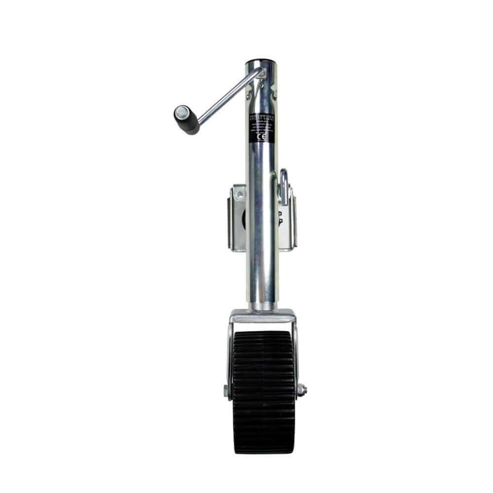 Powerwinch Utility Series Jack - 1500lb, Weld-On, Single Wheel Wide, Zinc - 21500-J-1500-W1W-Z-R