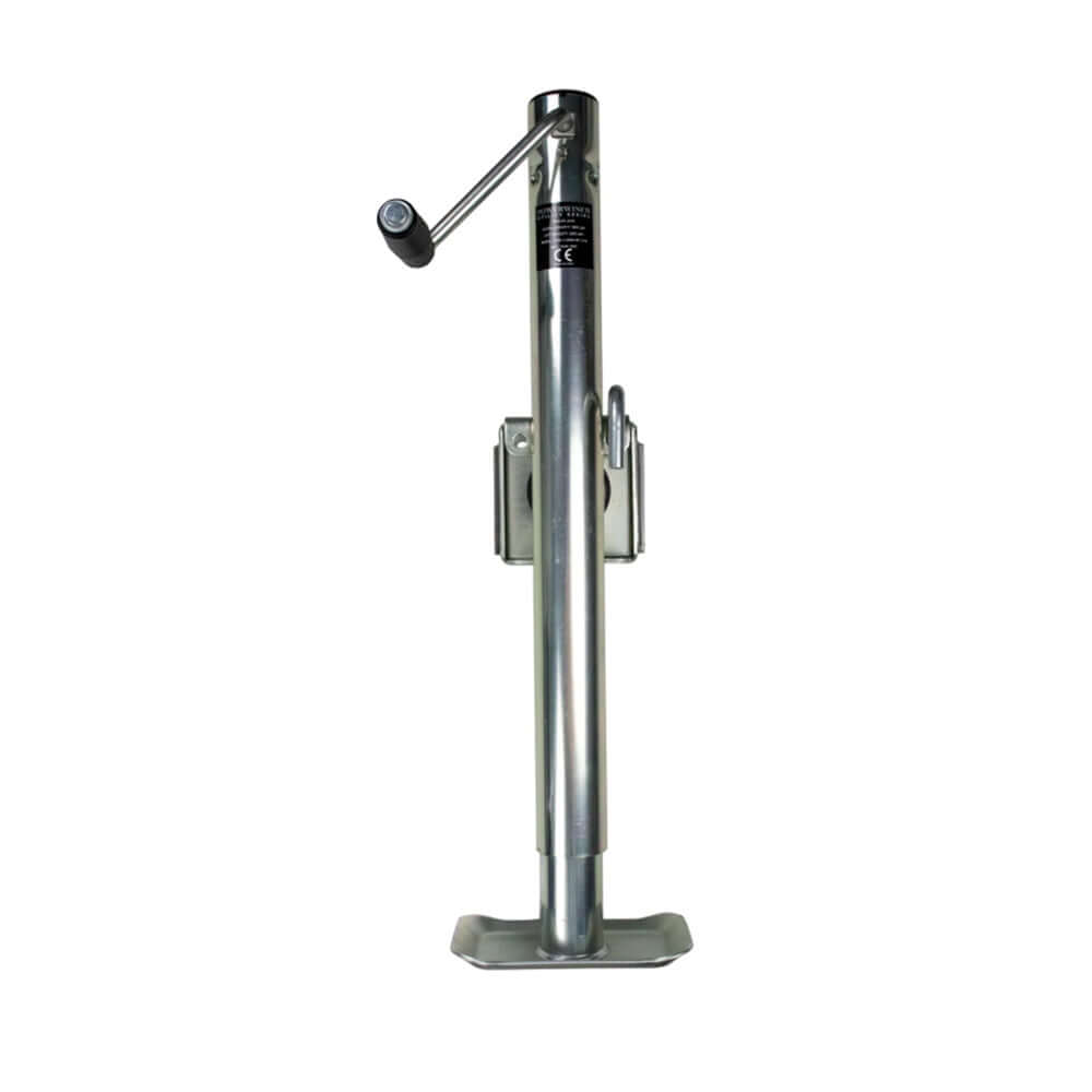 Powerwinch Utility Series Jack - 2500lb, Weld-On, Flat Plate, Zinc - 21500-J-2500-WF-Z-R