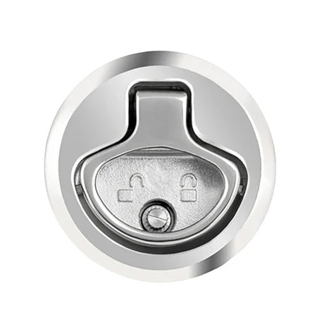 Whitecap 2" Beveled Locking Slam Latch w/Backing Plate - 6538C