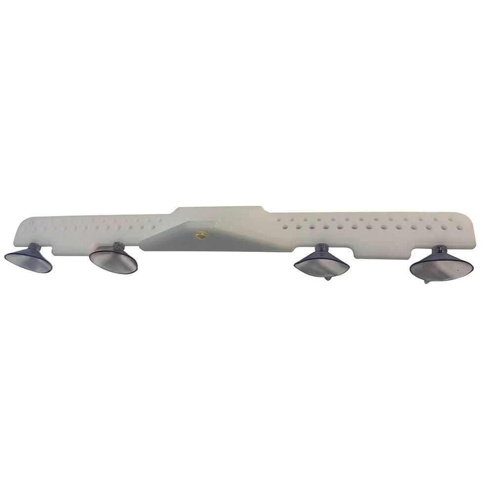 Deep Blue Marine 18" Acrylic Lure Rack - Suction Cup Mount - White - LR-18