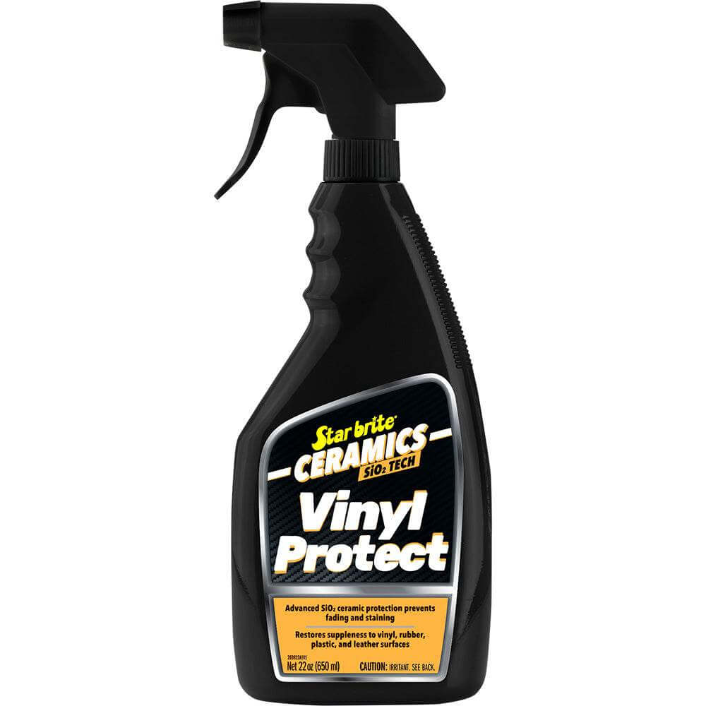 Star brite Ceramics Vinyl Protect 22 oz bottle with pina colada scent for marine vinyl protection