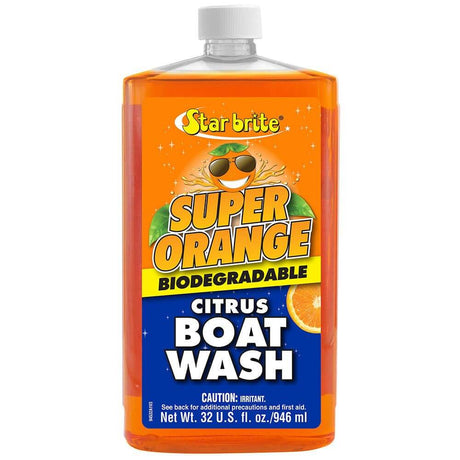 Star brite Super Orange Citrus Boat Wash Concentrate 32 oz bottle for marine cleaning