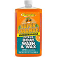 Star brite Super Orange Citrus Boat Wash & Wax 32 oz bottle for fresh and saltwater boat cleaning