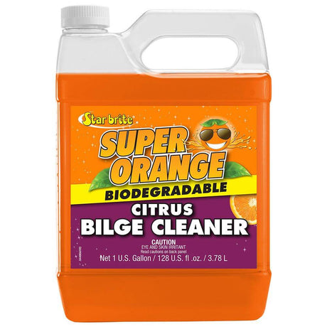 Star brite Super Orange Citrus Bilge Cleaner 1 gallon bottle with citrus formula for emulsifying oil and fuel in bilges
