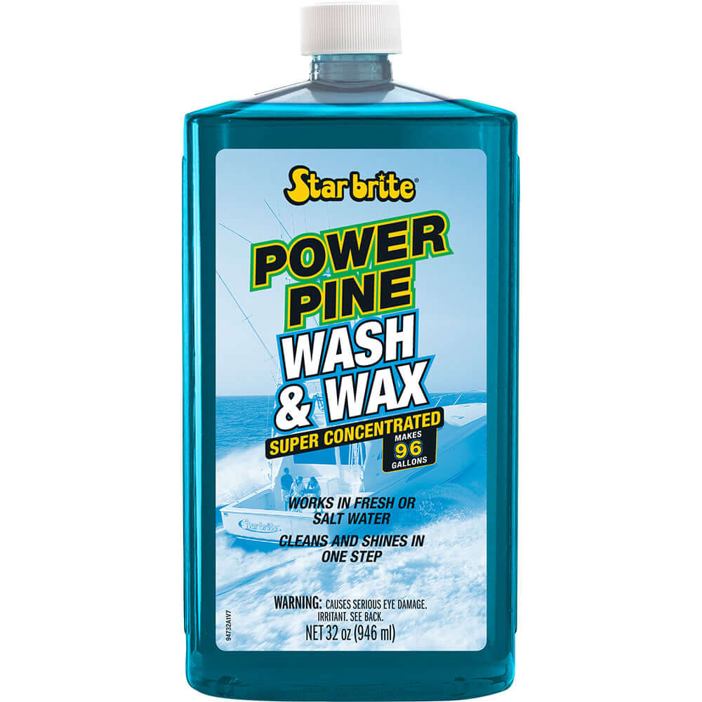 Star brite Power Pine Boat Wash & Wax - Concentrated Marine Grade Formula - 32 oz - 94732