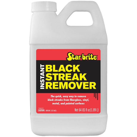 Star brite Instant Black Streak Remover 64 oz bottle for fiberglass, vinyl, metal, and painted surfaces cleaning