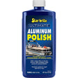 Star brite Ultimate Aluminum Polish 16 oz marine grade bottle for aluminum care and shine maintenance