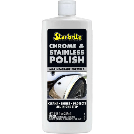 Star brite Chrome & Stainless Polish - Marine Grade Formula - 8 oz - 82708