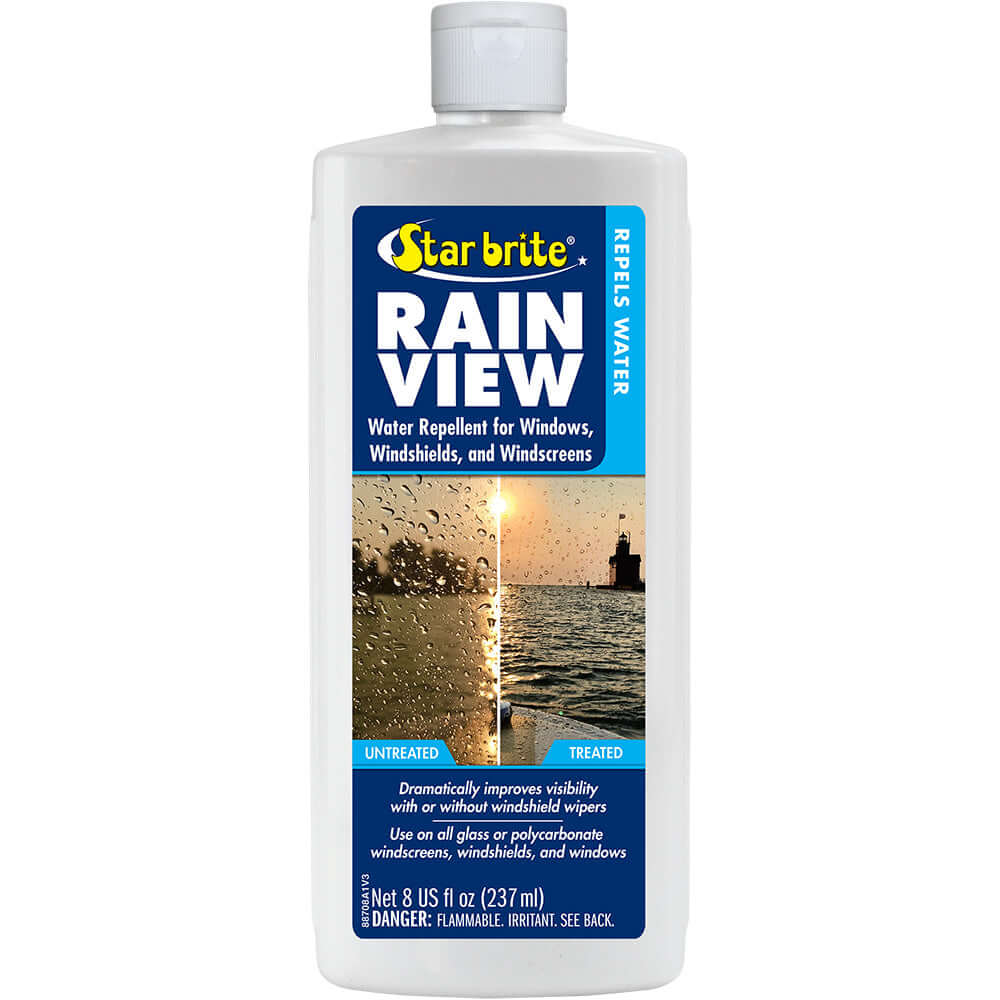 Star brite Rain View - Rain Repellent f/Windshields & Windows - 8 oz - 88708