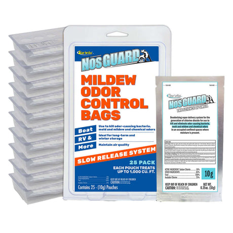 Star Brite NosGUARD Mildew Odor Control Bags Slow Release System - 25-Pack - 89924
