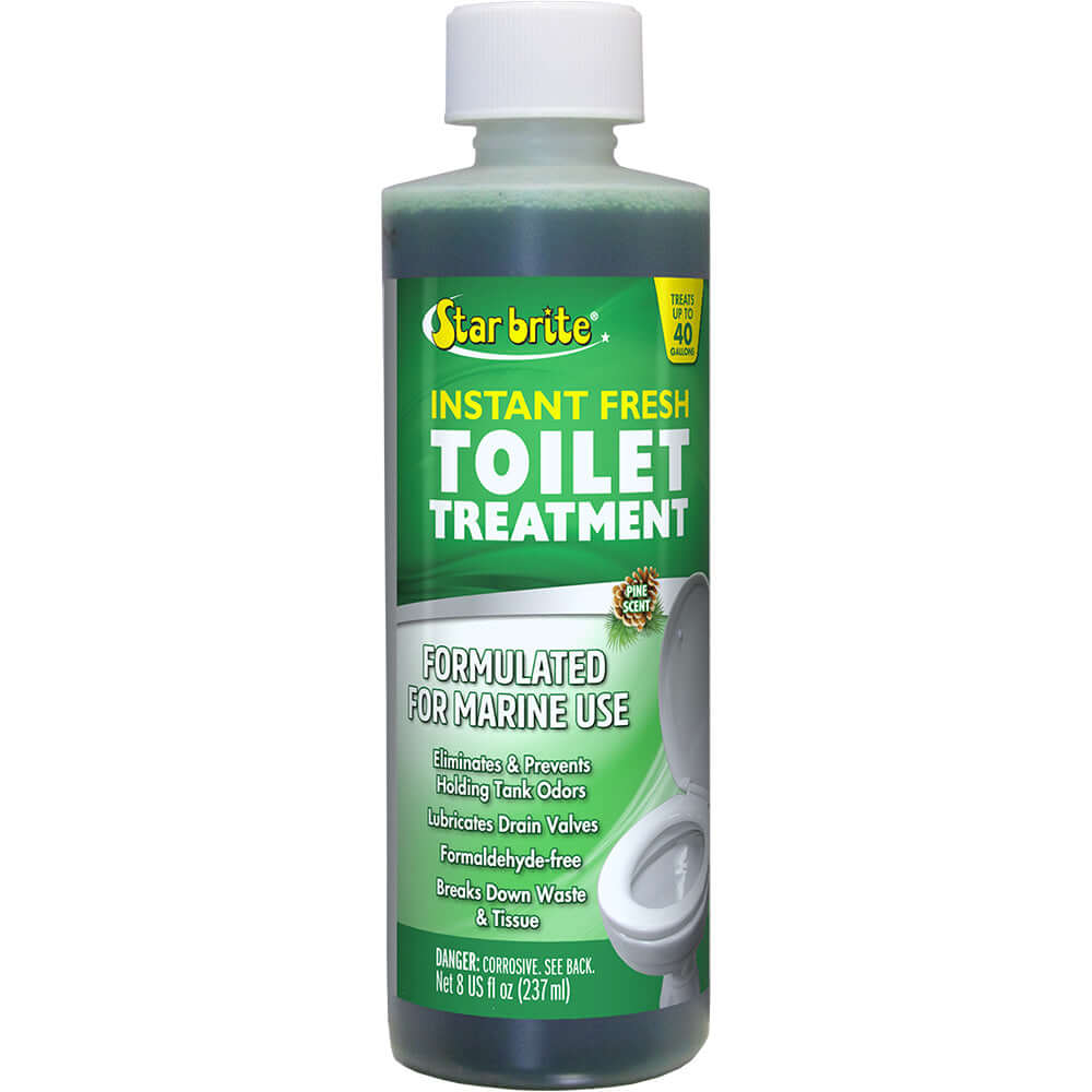 Star brite Instant Fresh Toilet Treatment - Pine Scent - Biodegradable Formula - 8 oz *6 Pack - 71763