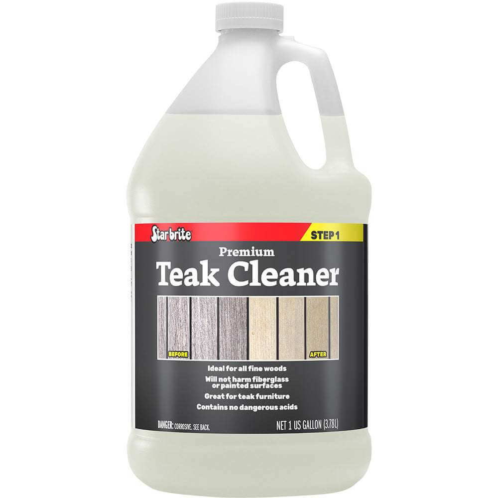 Star brite Premium Teak Cleaner 1 gallon container for outdoor and indoor teak wood cleaning