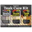 Star brite Premium Teak Care Kit 16 oz for restoring and protecting teak wood surfaces