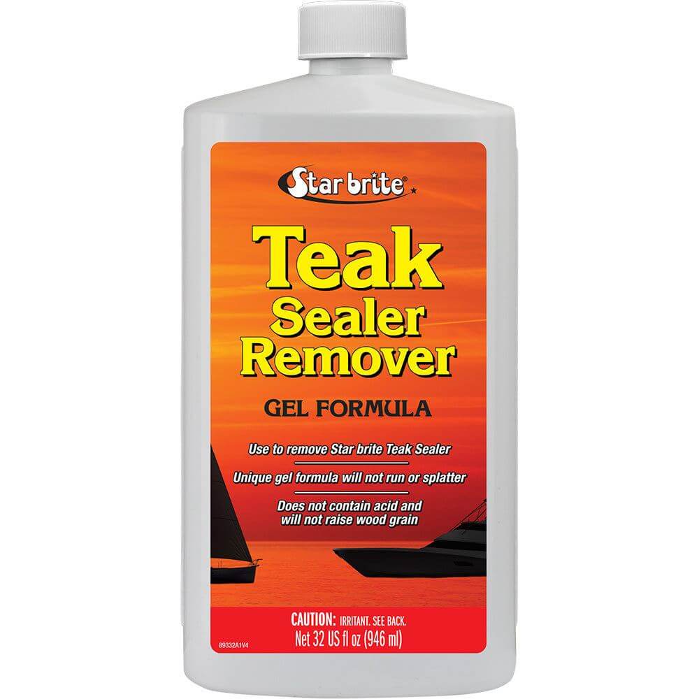 Star brite Teak Sealer Remover 32 oz gel bottle with citrus scent for wood restoration