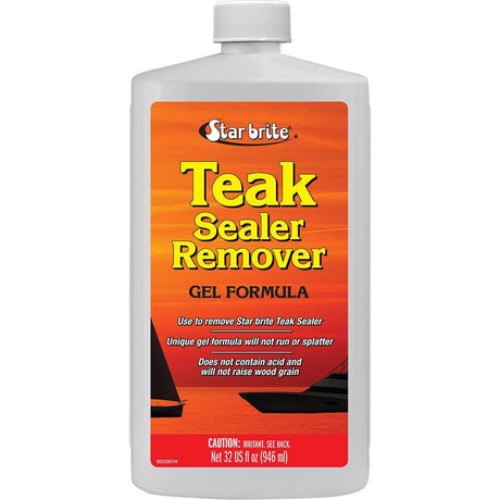 Star brite Teak Sealer Remover 32 oz gel bottle with citrus scent for wood restoration